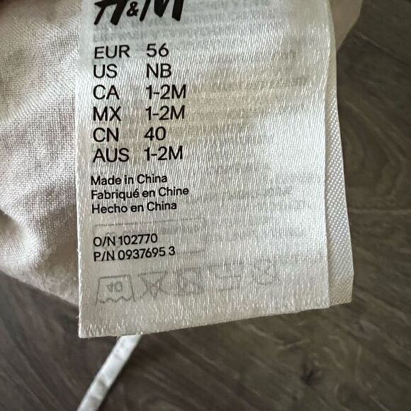 H&M Linen Bonnet NB size - Picture 5 of 5